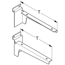 Zeige Details für Konsolen gerade für Paneelerückwand (Paar) Bild von Konsolen gerade für Paneelerückwand (Paar)