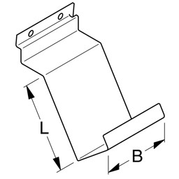 Zeige Details für Taschenbuchablage frontal für Paneele 15x10cm Bild von Taschenbuchablage frontal für Paneele 15x10cm