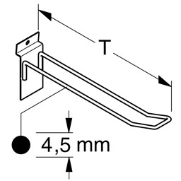 Zeige Details für SB-Haken für Paneelwand Bild von SB-Haken für Paneelwand