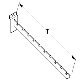 Zeige Details für Bügelhalter schräg T40 verchromt Bild von Bügelhalter schräg T40 verchromt