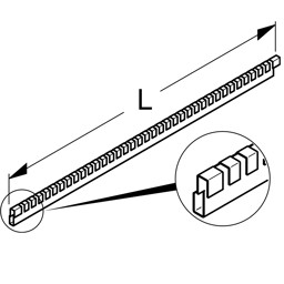 Zeige Details für Abteilleiste H1 Metall Bild von Abteilleiste H1 Metall