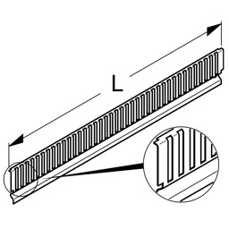 Bild von Abteilleiste H5 Metall