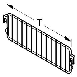 Bild von Trenngitter H9,5 T30 weißaluminium