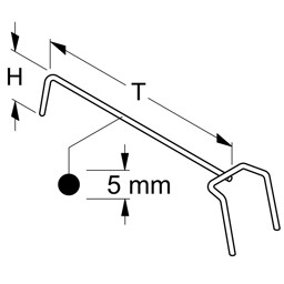 Zeige Details für Dosenbügel H5cm verzinkt Bild von Dosenbügel H5cm verzinkt
