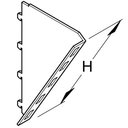 Bild von Schräghalter-Seitenteil H40 (Paar)