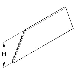 Bild von Rückwand Innenecke 90° H40 für Schräghalter