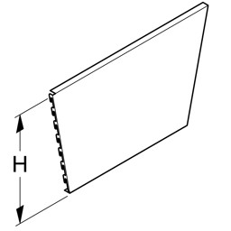 Zeige Details für Rückwand Außenecke 45° H40 f. Schräghalter Bild von Rückwand Außenecke 45° H40 f. Schräghalter