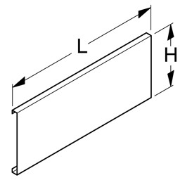 Bild von Blendenverlängerung H20 L50cm