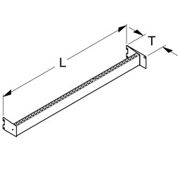 Zeige Details für Lochstange mit Abstand T10cm Bild von Lochstange mit Abstand T10cm