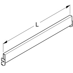 Zeige Details für Trageschiene 5x2cm für Tapetenbox Bild von Trageschiene 5x2cm für Tapetenbox
