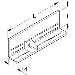 Bild von Bücherablage mit Lochung T30