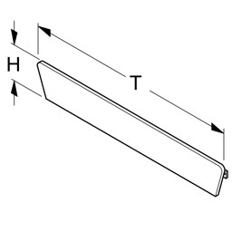 Zeige Details für Seitenabschluss H5 für Schuhablage Bild von Seitenabschluss H5 für Schuhablage
