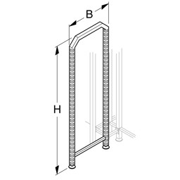 Zeige Details für Rahmen für Kreuzgondel B66,5 H160 Bild von Rahmen für Kreuzgondel B66,5 H160