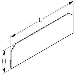 Bild von Rückwand abgeschrägt H40