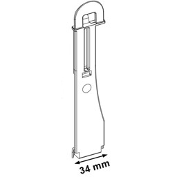 Zeige Details für SuperVario Säule – Transparente Abstandshalterung für Doppelstock-Präsentationen, 34 mm Breite, 140/160 mm Höhe Bild von SuperVario Säule – Transparente Abstandshalterung für Doppelstock-Präsentationen, 34 mm Breite, 140/160 mm Höhe