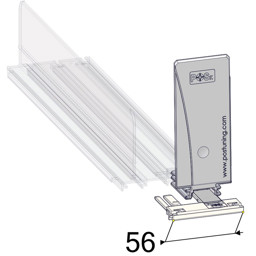 Zeige Details für Warenvorschub mit Dämpfung 44 mm x 110 mm für Compartment C6066/C9078 – mit Frontanker B56 x H8 mm Bild von Warenvorschub mit Dämpfung 44 mm x 110 mm für Compartment C6066/C9078 – mit Frontanker B56 x H8 mm