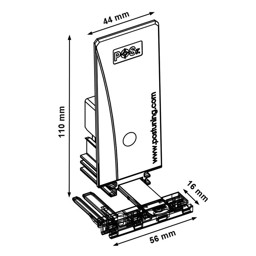 Zeige Details für Warenvorschub mit Frontanker B56 x H8 mm, Breite 44 mm, Höhe 110 mm, anthrazitgrau – für Compartment C60/C90, Schubkraft 7–11 N oder 10–14 N Bild von Warenvorschub mit Frontanker B56 x H8 mm, Breite 44 mm, Höhe 110 mm, anthrazitgrau – für Compartment C60/C90, Schubkraft 7–11 N oder 10–14 N