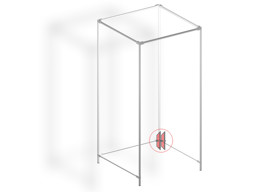 Zeige Details für Umkleidekabinenrahmen chrom Bild von Umkleidekabinenrahmen chrom