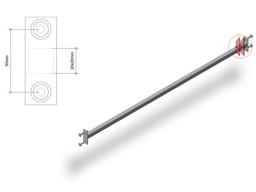 Zeige Details für Verbindung 2x2cm mit Schraubenbefestigung Bild von Verbindung 2x2cm mit Schraubenbefestigung