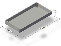 Bild von Fußteilschublade H10 T37cm