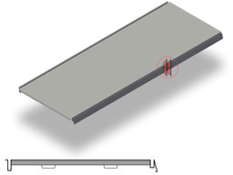 Bild von Stahlfachboden L100