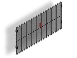 Bild von Gitterrückwand beidseitig L100 Solid York