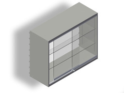 Zeige Details für Regalvitrine H80 T37 Bild von Regalvitrine H80 T37