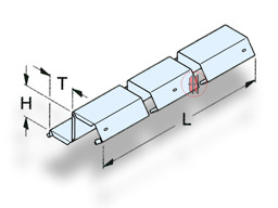 Bild von Vorderstück für Großmulde L100 T10 H12