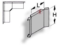 Bild von Blende H20 für Obstregal IE90°