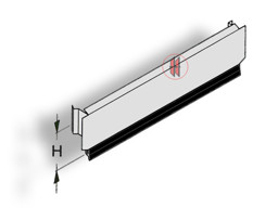 Bild von Sockelblende H16 für S-Regale