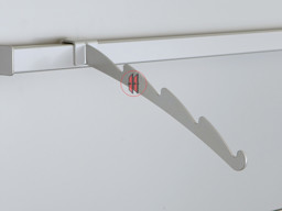Zeige Details für Abhängeträger für TS3x2cm geschwungen Bild von Abhängeträger für TS3x2cm geschwungen