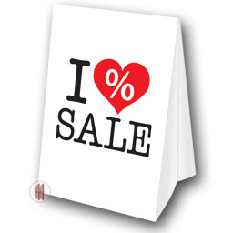 Zeige Details für Dachaufsteller  I Love Sale Bild von Dachaufsteller  I Love Sale