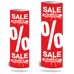 Zeige Details für Säulendisplay SALE/Reduziert/%-Zeichen Bild von Säulendisplay SALE/Reduziert/%-Zeichen