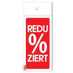 Bild von Kleiderbügelhänger Redu%ziert (50 Stück)