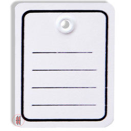 Zeige Details für Stückwarenanhänger mit Öse 40x50mm (1000 Stück) Bild von Stückwarenanhänger mit Öse 40x50mm (1000 Stück)