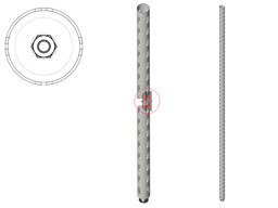 Zeige Details für Rundsäulen 6cm vierseitig gelocht Bild von Rundsäulen 6cm vierseitig gelocht