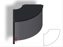 Bild von Verkaufstisch / Counter VARIUS Außenbogen 90°