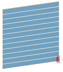 Bild von Lamellenwand Wasserblau inkl. Aluprofile