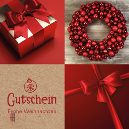 Bild von Geschenkgutscheine Geschenk rot (12 Stück)