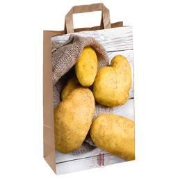 Bild von Papiertaschen mit Kartoffelmotiv (250Stück)