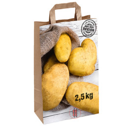 Bild von Papiertaschen für Kartoffeln "Aus der Region" - 2,5kg (250Stück)