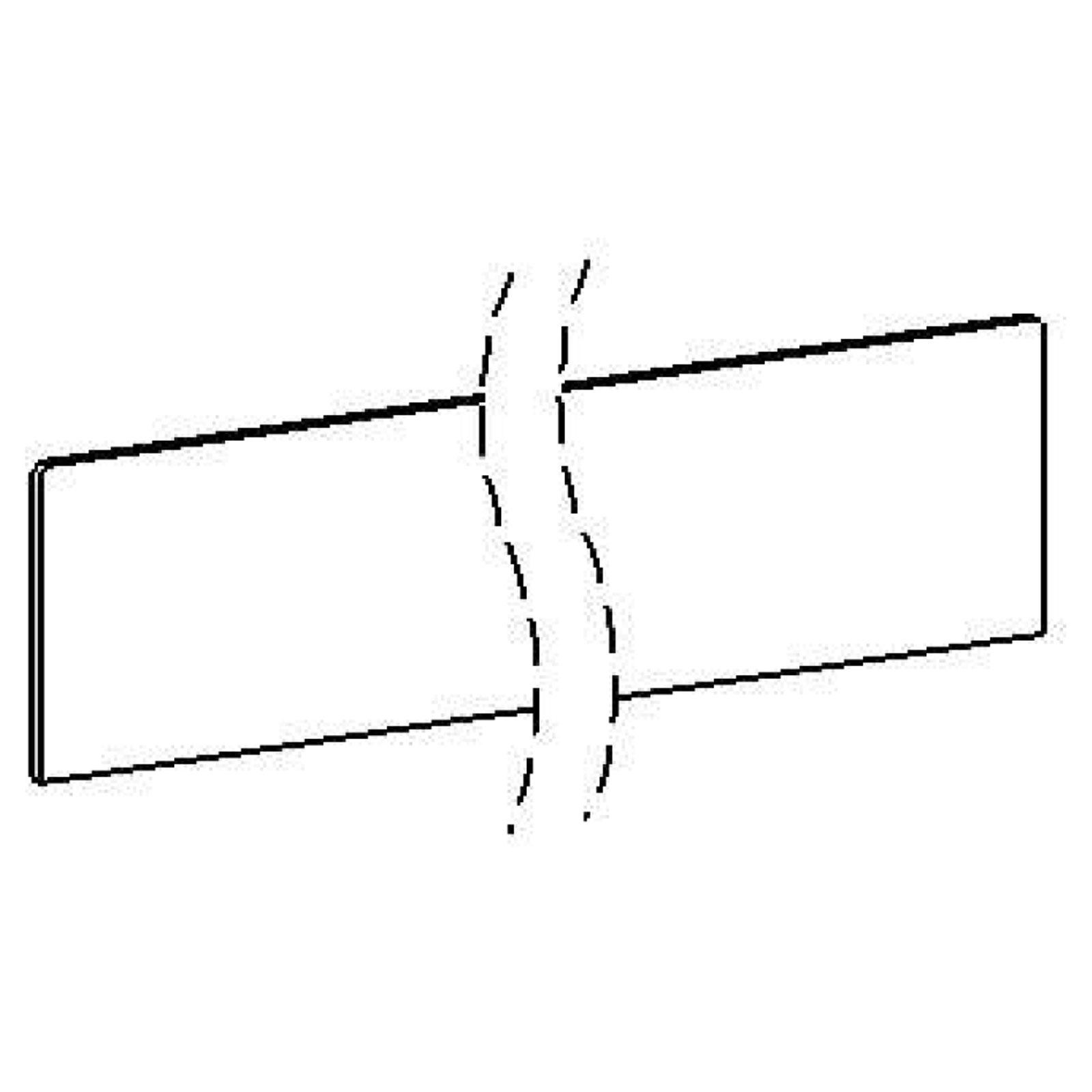 Bild von Frontscheibe E043 transparent 50 mm Höhe, 4 mm Stärke – für Adapter-T-Profil A017