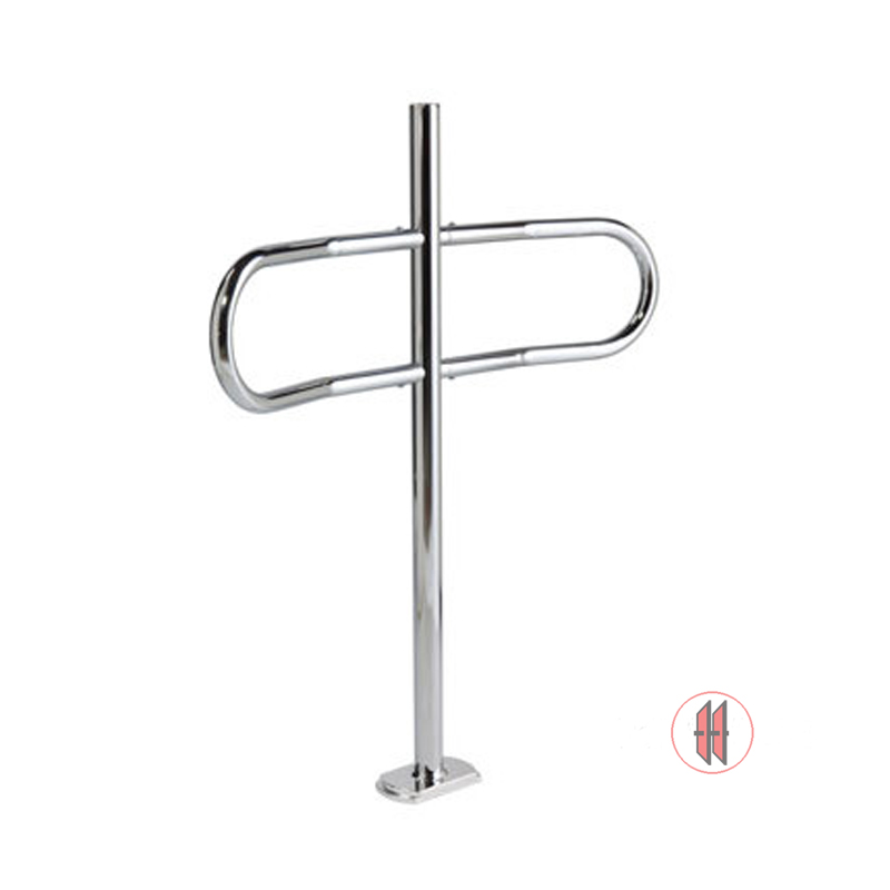 Bild von Standrohr mit Halbrundbogen H112cm verchromt