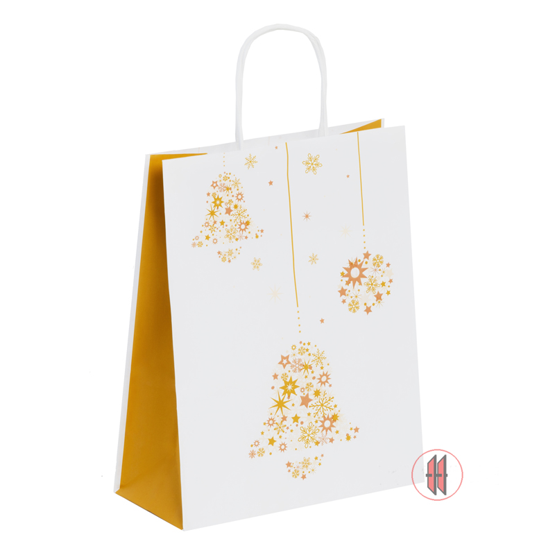 Bild von Papiertragetasche Goldene Glocken