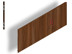 Bild von Holzrückwand mit Falz und Beschlägen AM125cm