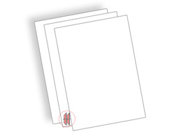 Bild von Plakatkarton DIN Formate weiß (50 Stück)